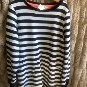 Navy blue and white Striped H&M Dress